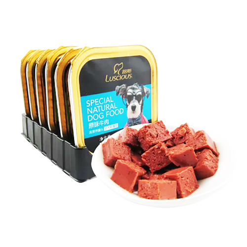 pet food in alu tray